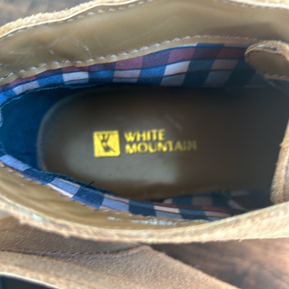 White Mountain Women's Chestnut Brown Suede Wedge Kix Ankle Boots Size 8… - Picture 3 of 7